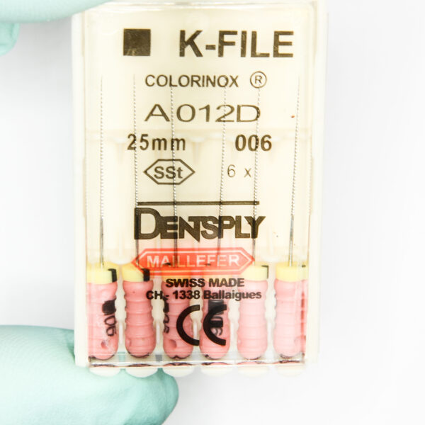 Ace Dentsply K-File Colorinox #06 (Roz) 25mm