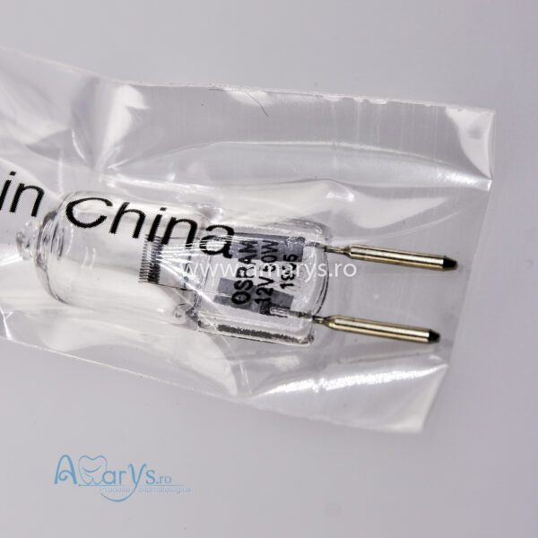 Bec halogen lampa dentara scialitica cu picioruse subtiri12v 50watt, G6.35