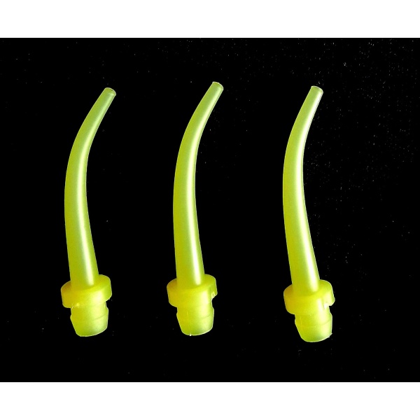 Varfuri mixare capete 1:1 galbene 25 buc/set