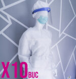 Set 10 halate (tip chirurgical) impermeabil autoclavabil Polipropilena TNT 60 Gr/Mp