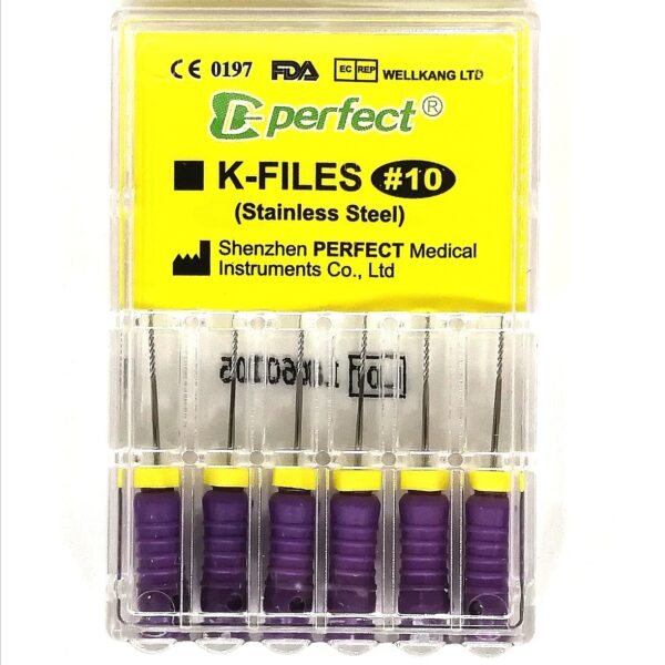 Ace K-FILES Stainless Steel #10 (MOV) D-perfect