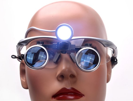 Lupe dentare Binoculare 3.5X + sursa iluminare