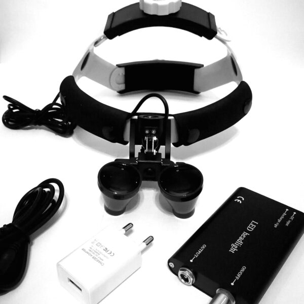 Lupe Dentare Capelina 3.5X + Sursa Iluminare LED