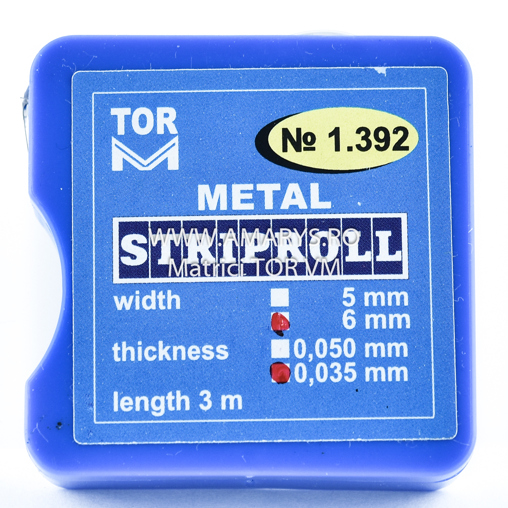 Matrice Metalica Banda Rola 3m*6mm TOR VM
