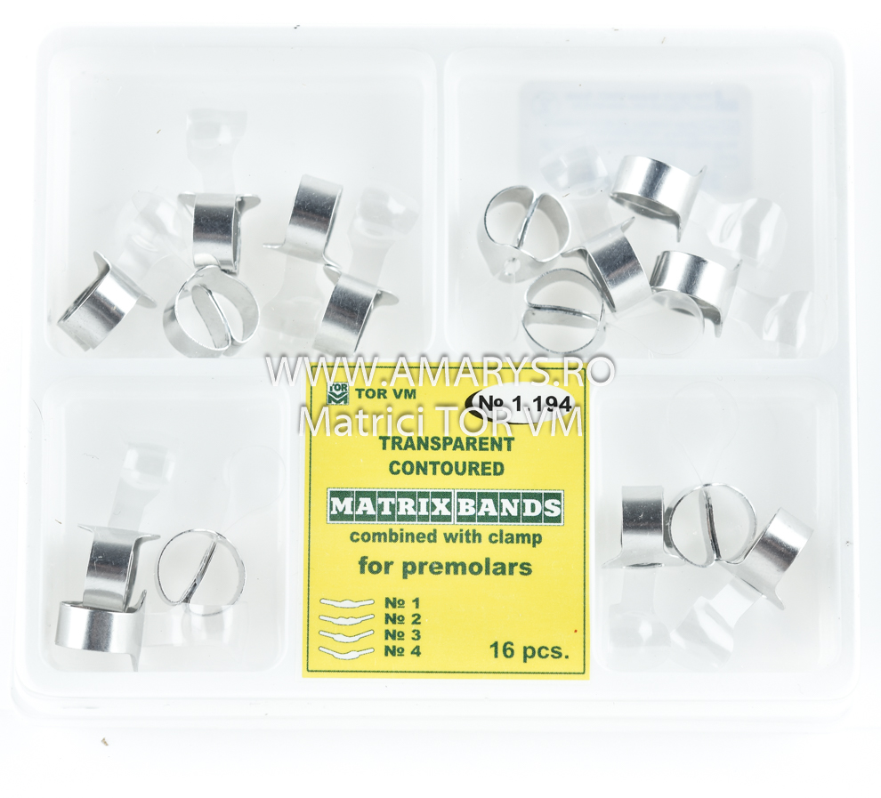 Matrici Transparente Preconturate Premolari 16 buc