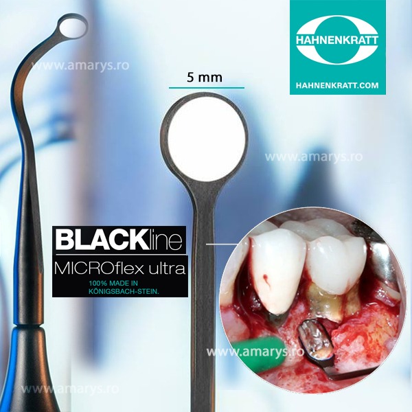Oglinda Dentara HAHNENKRATT BLACKline MICROflex Ultra 5mm