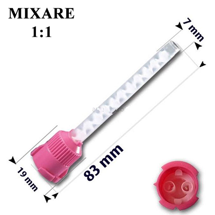 Varfuri mixare 1:1 roz 83 mm - 50 buc